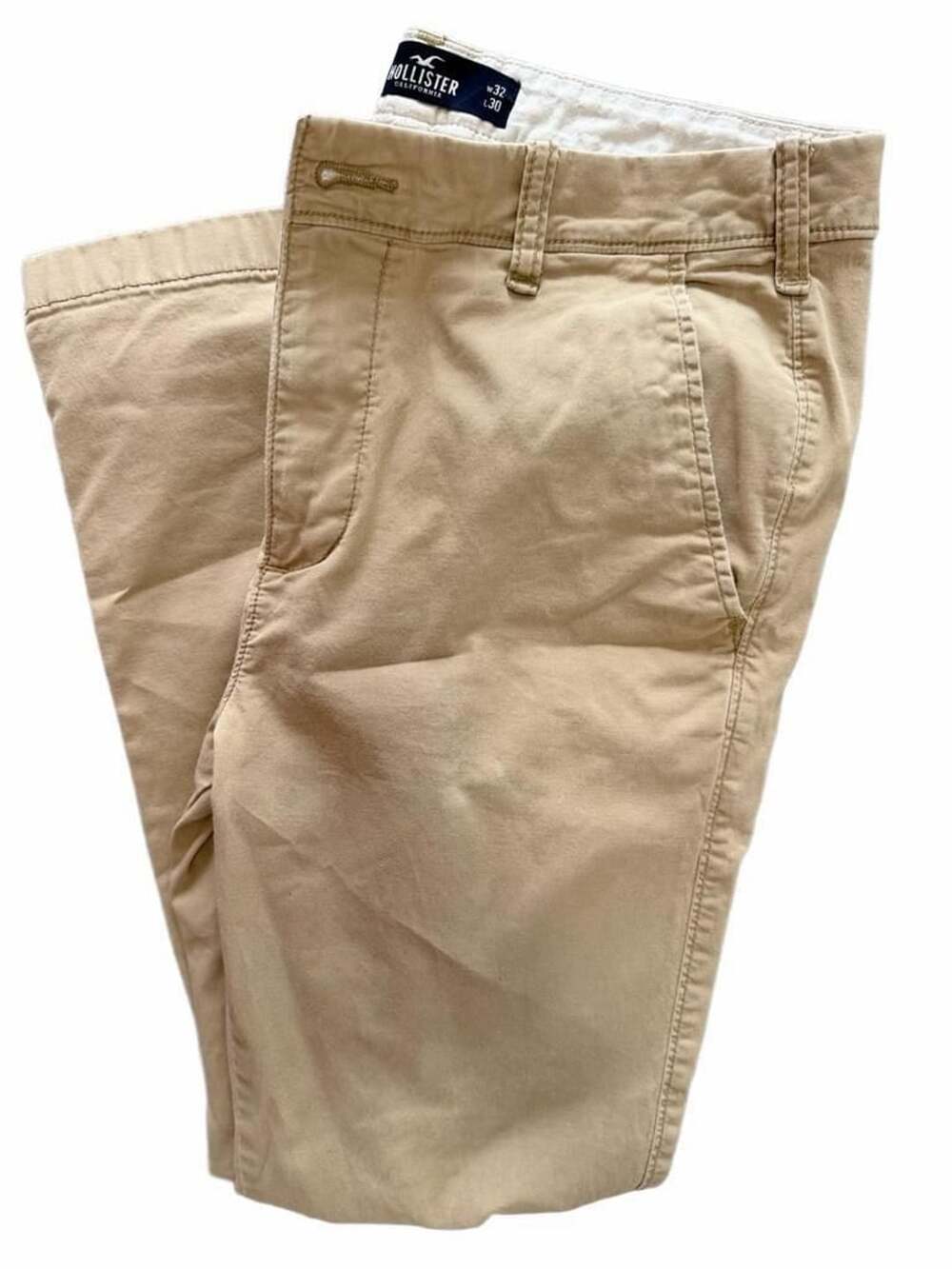 Hollister Skinny Chino Epic Flex Khaki Pants Men Size 32x30